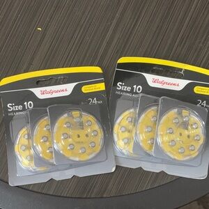 Walgreens Size 10 Hearing Aid Batteries - Yellow
